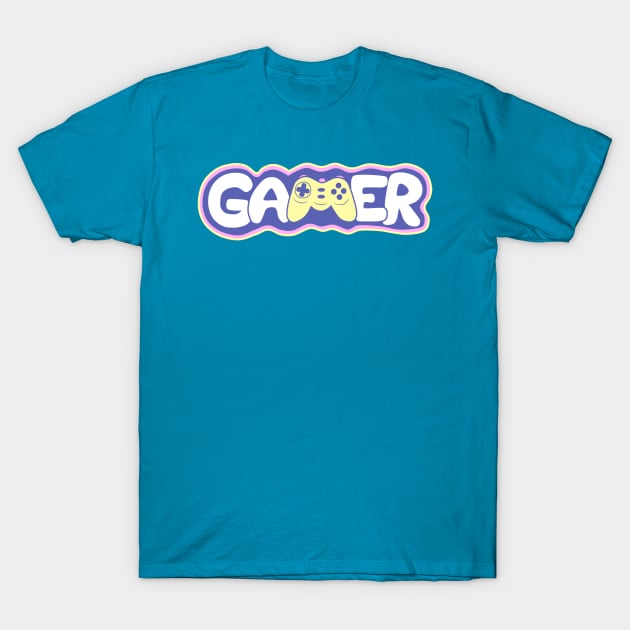 Gamer (Pastels) T-Shirt by LunarCartoonist